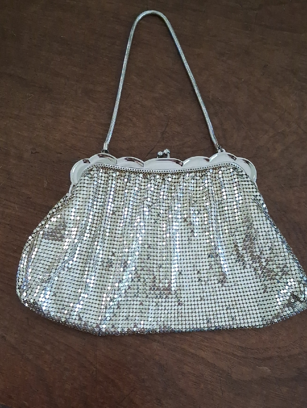 Vintage Whiting & Davis Silver Evening Bag